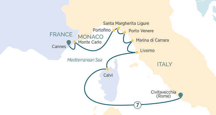 Rivières françaises et italiennes avec la Corse 2026 - 8 jours (from Civitavecchia to Nice) - Emerald Cruises 1