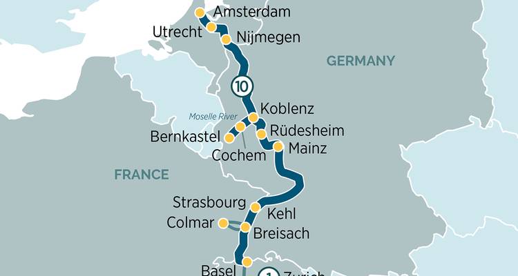 Lucerne - Zurich, châteaux du Rhin et vignobles de la Moselle - Emerald Cruises 2