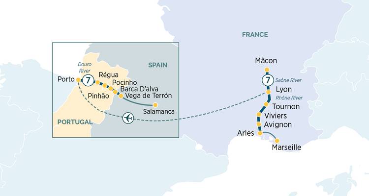 Découvrez les rivières de France et du Portugal 2026 - 15 jours (24 destinations) - Emerald Cruises 1