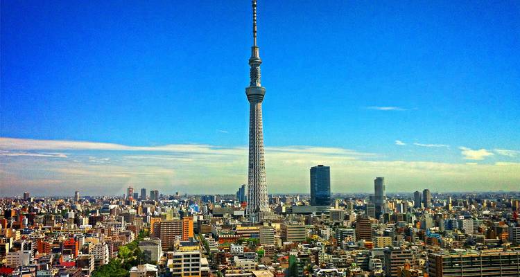 Skyline von Tokio mit dem Tokyo Skytree Turm.