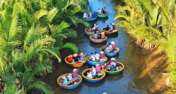 Coconut Basket Boat & Hoi An City Tour With Boat Ride & Release Flower Lantern | From Danang/ Hoi An | Vietnam - Open Asia Travel  1