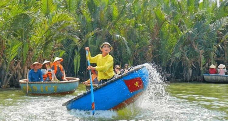 Coconut Basket Boat & Hoi An City Tour With Boat Ride & Release Flower Lantern | From Danang/ Hoi An | Vietnam - Open Asia Travel  4