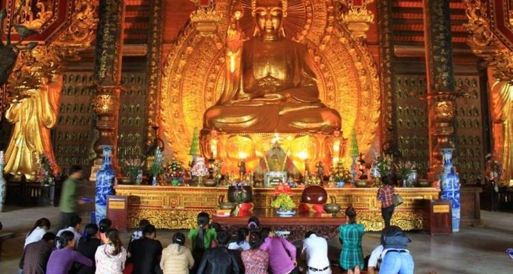 From Hanoi: Luxury Bai Dinh - Trang An - Cycling Full Day Tour with Buffet Lunch - by Limousine | Vietnam - Open Asia Travel  2