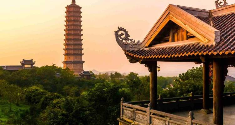 From Hanoi: Luxury Bai Dinh - Trang An - Cycling Full Day Tour with Buffet Lunch - by Limousine | Vietnam - Open Asia Travel  4