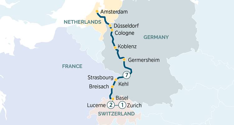 Joyaux du Rhin et Lucerne - Zurich 2026 - Emerald Cruises 1