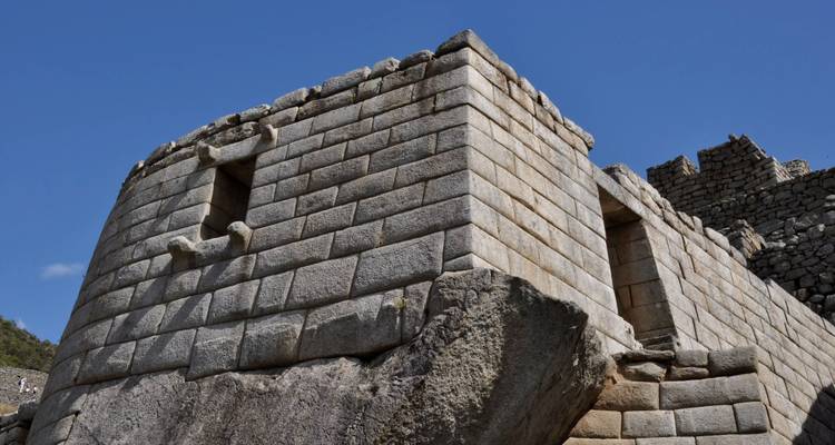 Détail de maçonnerie à Machu Picchu.