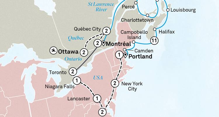 Eastern Canada & USA Explorer with Contrasts of Canada & the St. Lawrence River - Scenic Luxury Cruises & Tours 1