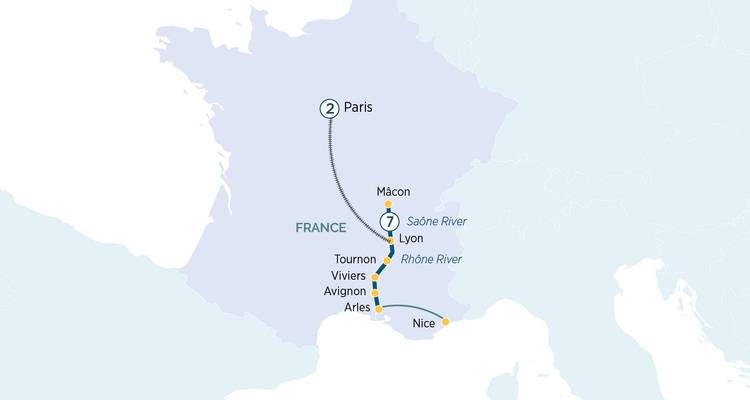 Sensaciones de Lyon y Provenza y París 2026 - 10 Días (from Bonito to París) - Emerald Cruises 2