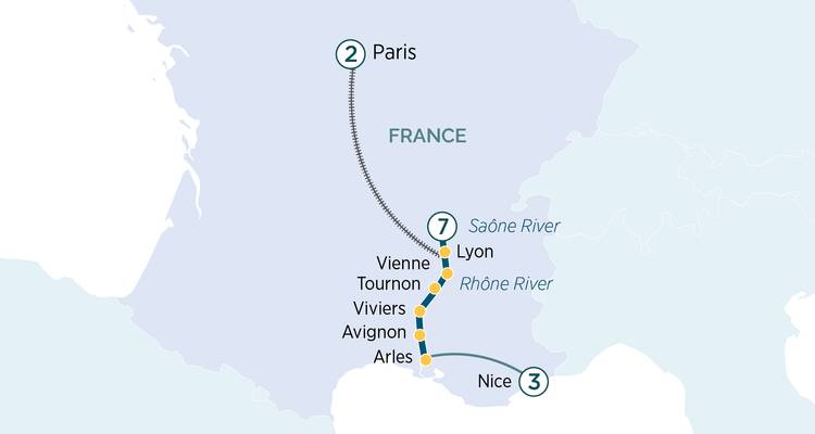 Paris to Nice & Sensations of Lyon and Provence 2026 - 13 Days - Emerald Cruises 2