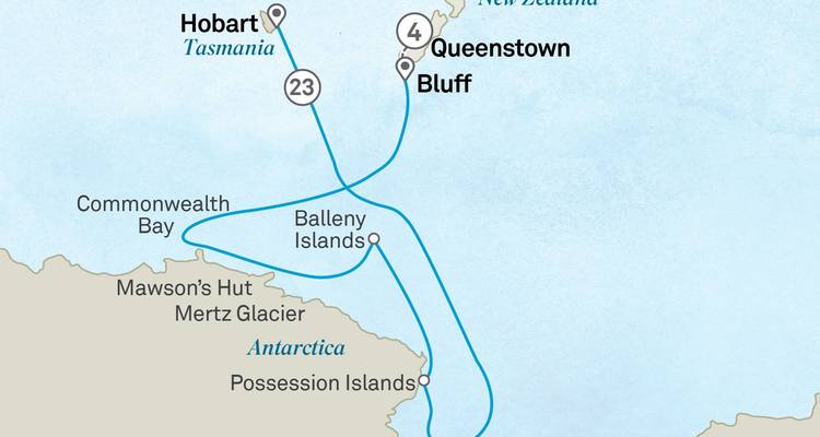 Queenstown et l'Antarctique de Mawson : Le long de la côte est - Scenic Luxury Cruises & Tours 3