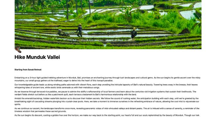 Planificador personal de viajes a Bali - My Bali Road Trip 6