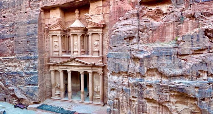 Al-Khazneh-Schatzkammer in Petra.