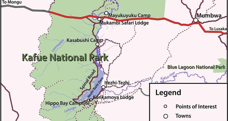 Safari dans le parc national de Kafue 3 jours/2 nuits - Across Africa Tours & Travel 4