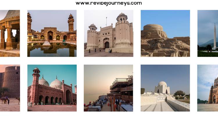 Collage of multiple Pakistan travel photos with website URL text across the top.