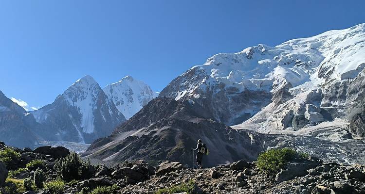 Trekking dans le sud de Tianshan et le nord de Shayat | 6 jours de randonnée dans les glaciers du Xinjiang et d'aventure sur la Route de la Soie - Doufeng Adventure 6
