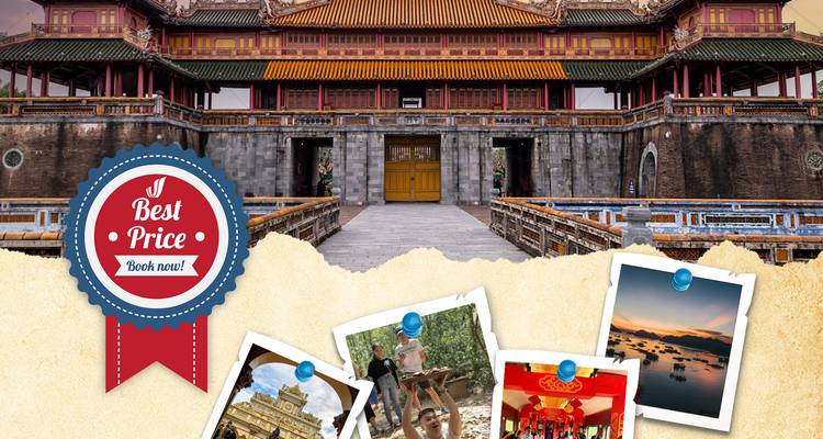 Collage-style image with promotional text.