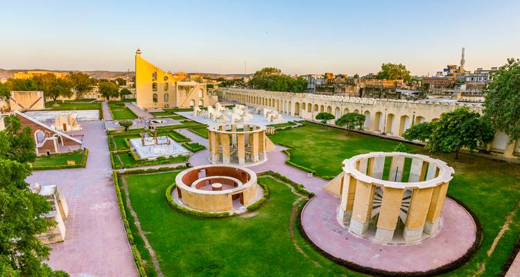 Jantar Mantar, un site d'observation astronomique avec de grands instruments.