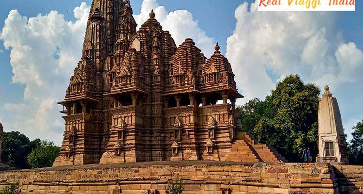 Ancient temple complex with intricate sculptural carvings.