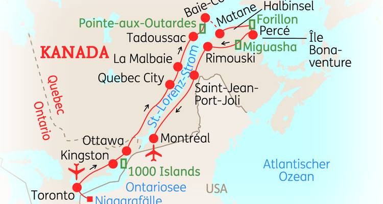 Canada: Highlights in the East - SKR Reisen 1