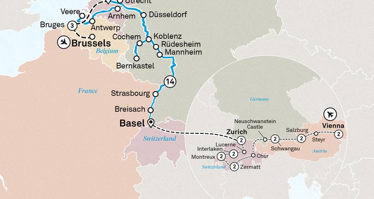 Rhin et Moselle romantiques avec Bruges et les merveilles de la Suisse et de l'Autriche 2027 - 32 jours (from Bruxelles to Vienne) - Scenic Luxury Cruises & Tours 4