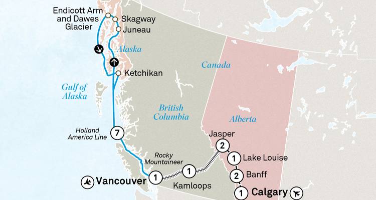 Majestic Rockies & Alaskan Cruise 2026 - 16 Days (9 destinations) - Scenic Luxury Cruises & Tours 5