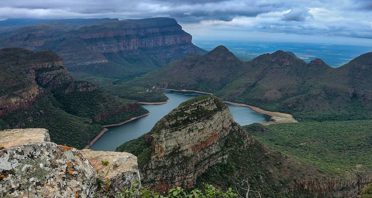 Cañón del río Blyde con vistas panorámicas.