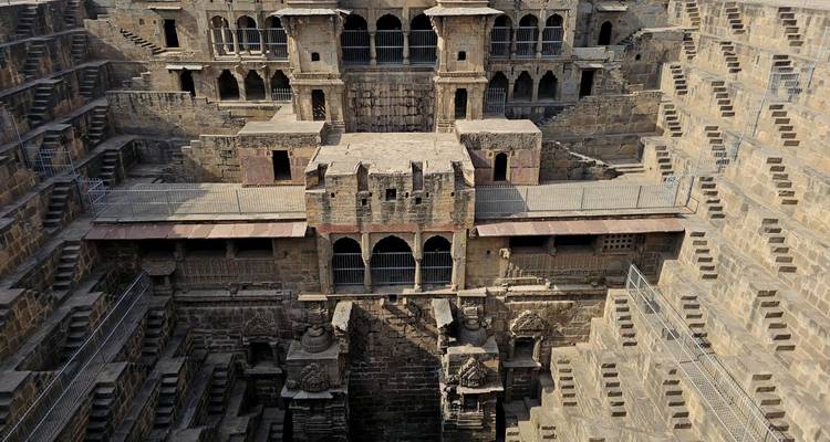 Stepwell with intricate architecture