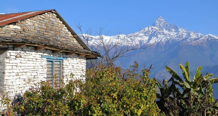 Maison avec vue sur la montagne