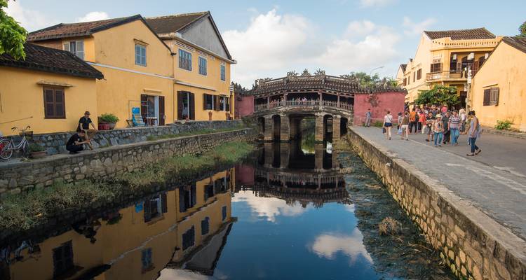 Scenic view of Hoi An's Japanese Covered Bridge