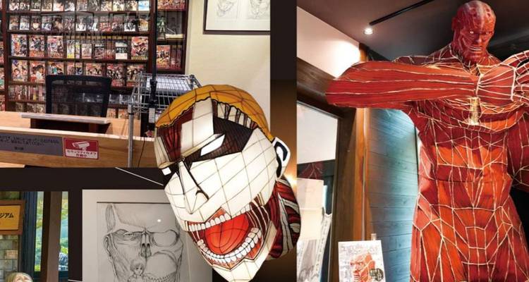 Anime and manga themed interior with displays.