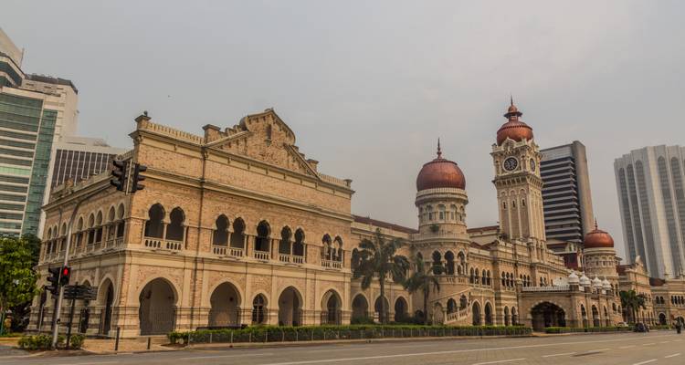 Historical building Sultan Abdul Samad Building in Kuala Lumpur, Malaysia.