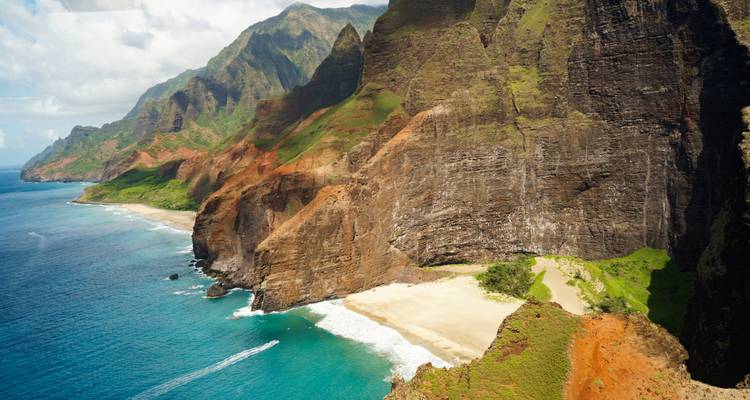 Côte de Na Pali sur l'île de Kauai.