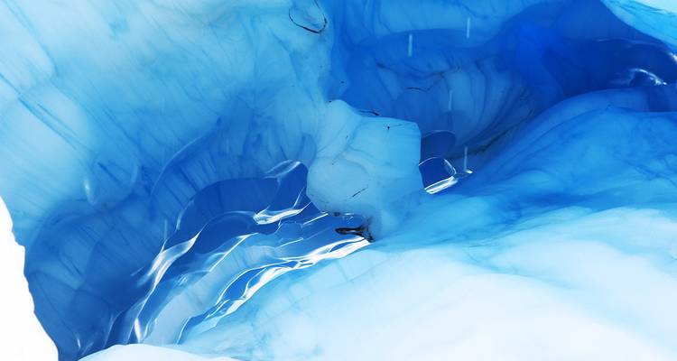 Close-up van ijsformaties.