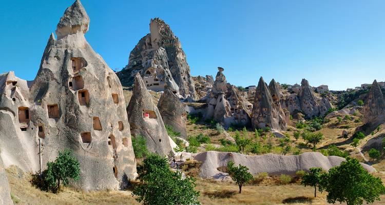 Formaciones rocosas de chimeneas de hadas en Capadocia.
