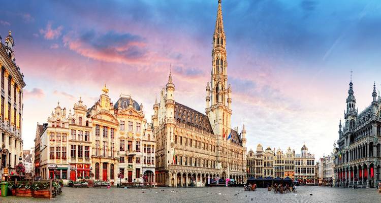 Panorama de la Grand-Place à Bruxelles, Belgique.
