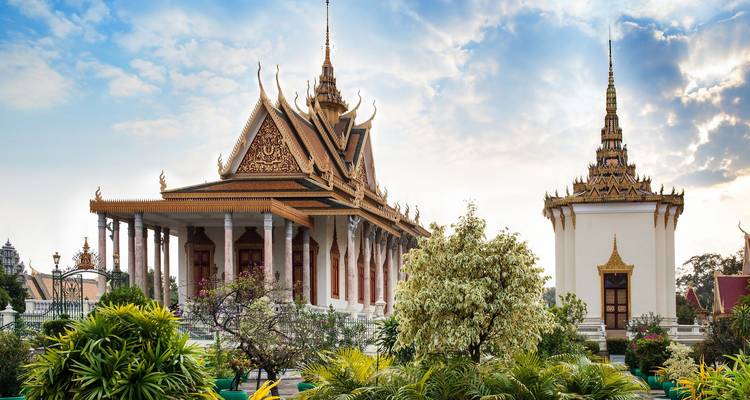 Prachtig tempelcomplex met traditionele architectuur.