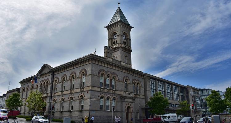 Historic building with a clock tower