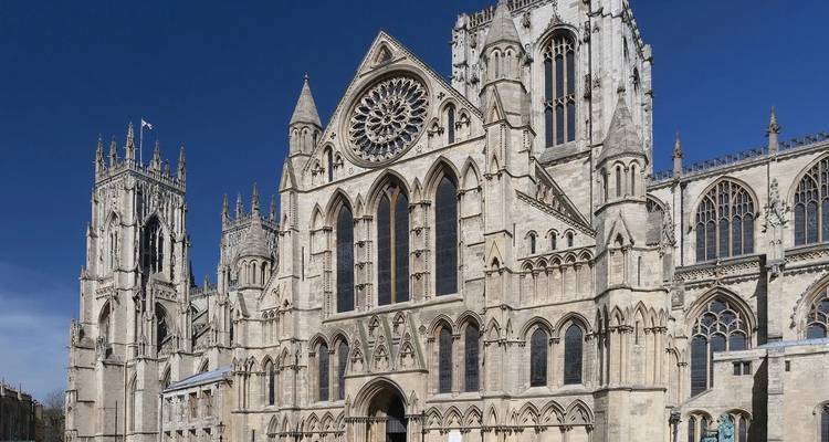 Façade de la cathédrale d'York.