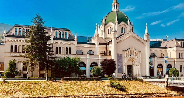 Majestic building in a European city setting.