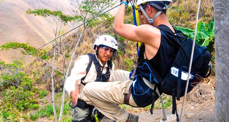 Trek dans la jungle inca jusqu'au Machu Picchu 4J/3N (vélo, tyrolienne et rafting) - Bamba Travel 4