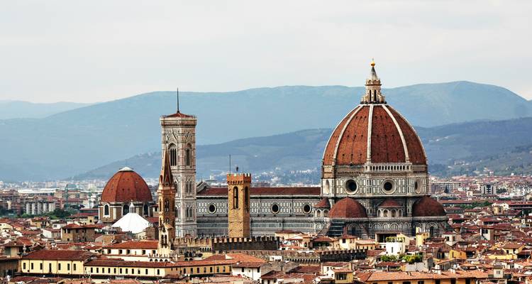 Vista de la Catedral de Florencia y el paisaje urbano.