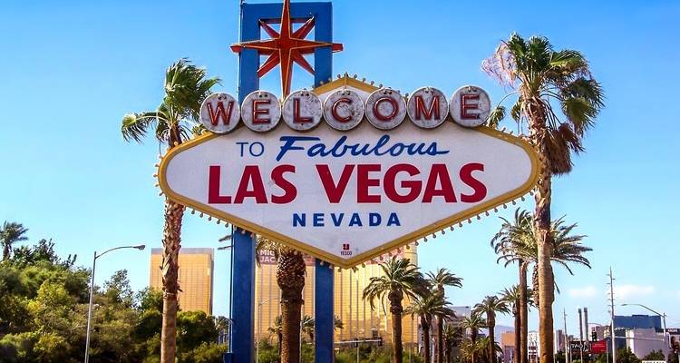 Panneau : Bienvenue dans le fabuleux Las Vegas, Nevada.