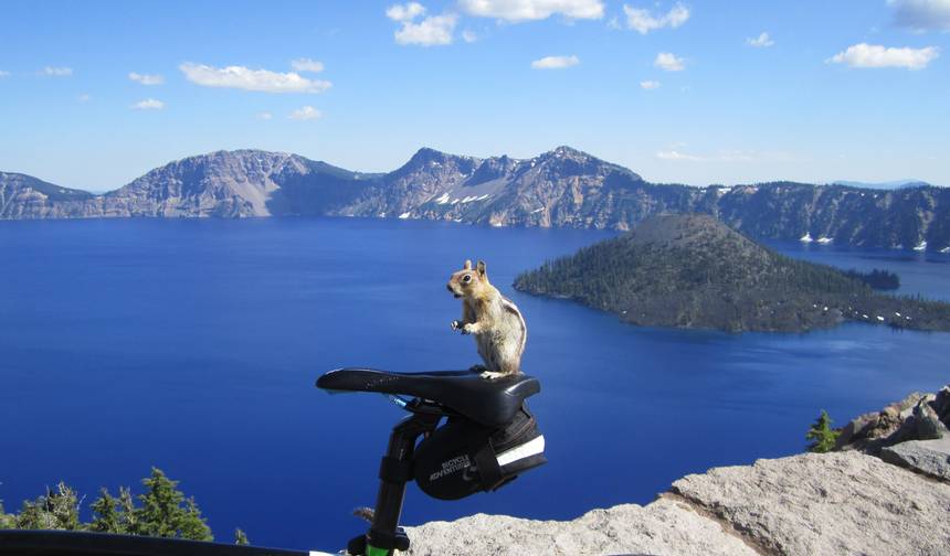 Tour de Bicicleta no Lago Crater, Oregon — 1