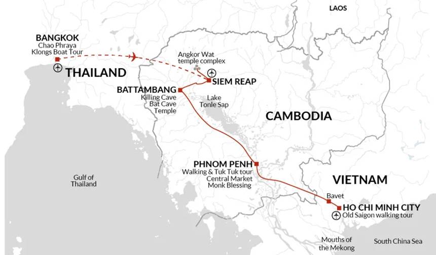 カンボジアを巡る旅：バンコクからサイゴンへ — 1