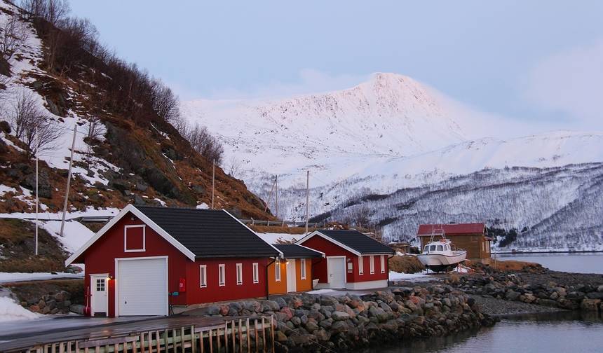 Fiordes da Noruega e Aurora Boreal — 1
