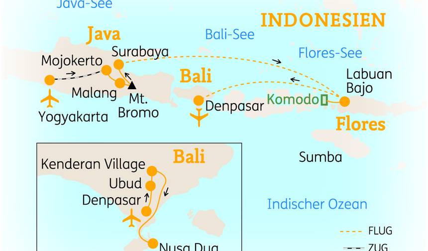 ジャワ島、コモド島、バリ島 - インドネシアのハイライト — 1