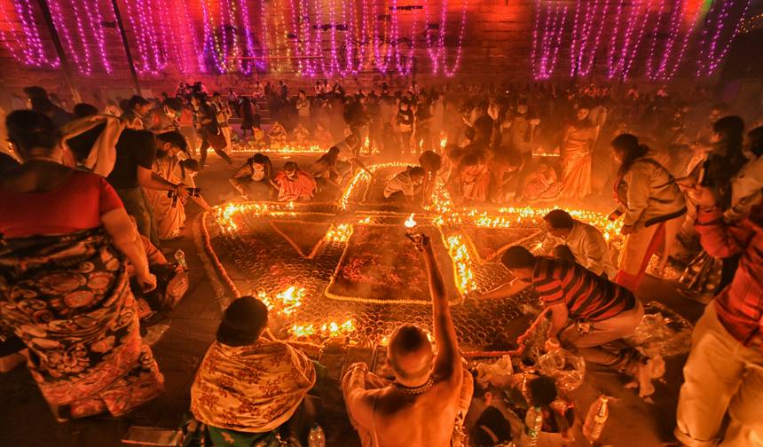 "Diwali Wonders: A Festive Journey Through India" — 1