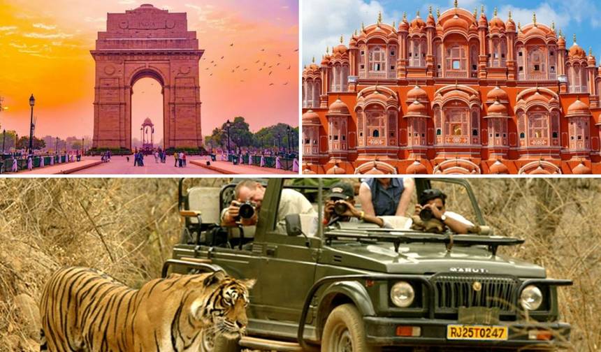 Tour Privado de 8 Dias pelo Triângulo Dourado da Índia com Taj Mahal e Safári de Tigres em Ranthambore – Delhi, Agra, Jaipur e Experiência de Vida Selvagem — 1