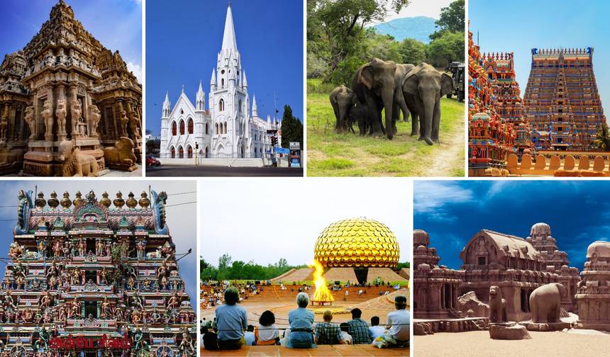 Luxury 14-Days South India Cultural Tour : Chennai, Mahabalipuram, Kanchipuram, Auroville, Pondicherry, Chidambaram, Kumbakonam, Thanjavur, Trichy, Madurai, Periyar, Alleppey, Kumarakom, Kochi — 1
