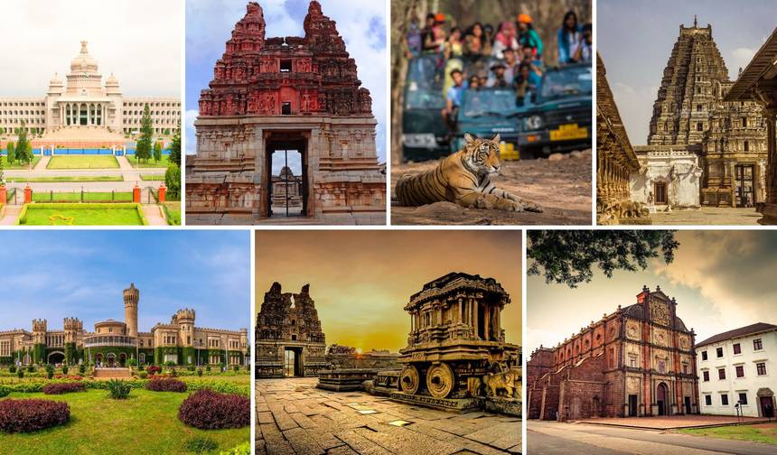 Tour Privado de 12 Dias pelos Templos e Património do Sul da Índia a partir de Bangalore: Hampi, Mysore, Safari de Vida Selvagem e Praia de Goa — 1